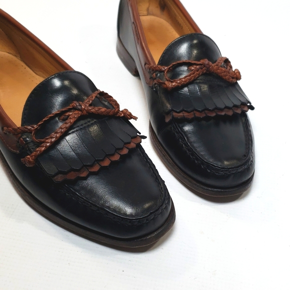 Allen Edmonds Men's Black & Brown Leather Loafers Shoes Size 8.5 Made in… - Picture 7 of 16
